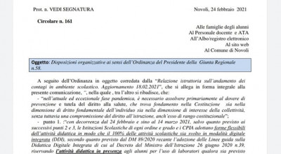 Circolare - Istituto Comprensivo di Novoli