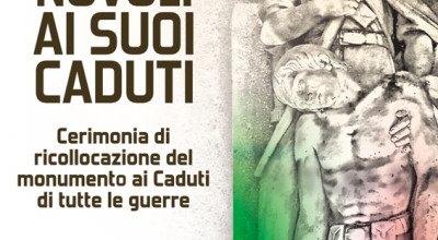 NOVOLI AI SUOI CADUTI  CERIMONIA DI RICOLLOCAZIONE DEL MONUMENTO AI CADUTI DI...