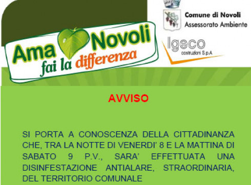 DISINFESTAZIONE ANTIALARE STRAORDINARIA