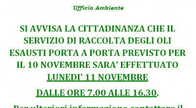 RACCOLTA OLI ESAUSTI