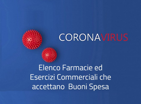 ELENCO DEGLI ESERCIZI COMMERCIALI CHE ACCETTANO I BUONI SPESA COVID19