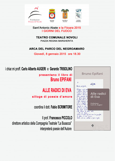 Presentazione del libro di Bruno Epifani ALLE RADICI DI EVA silloge di poesie...