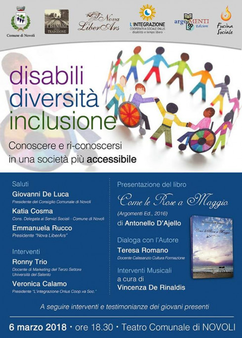 Disabili, diversit&agrave;,inclusione. Conoscersi e ri-conoscersi in una soci...