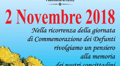 Ricorrenza del 2 NOVEMBRE 2018