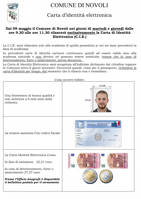 CARTA IDENTIT&Agrave; ELETTRONICA (CIE)