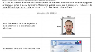 CARTA IDENTIT&Agrave; ELETTRONICA (CIE)