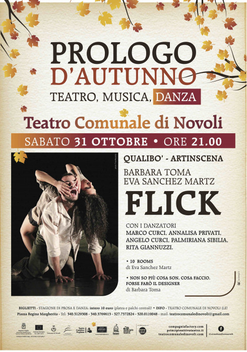 AL COMUNALE DI NOVOLI E&rsquo; IL MOMENTO DELLA DANZA CHE GUARDA IL PRESENTE...