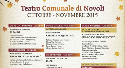       PROLOGO D&rsquo;AUTUNNO  Al teatro comunale di Novoli  Ottobre e novemb...