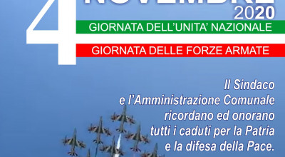 Giornata dell'Unit&agrave; Nazionale e Festa delle Forze Armate