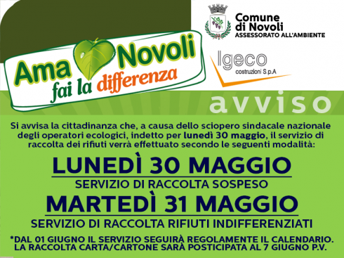 AVVISO RACCOLTA RIFIUTI URBANI