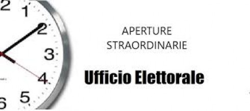 Aperture straordinarie