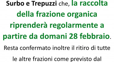 RIPRESA RACCOLTA FRAZIONE ORGANICA